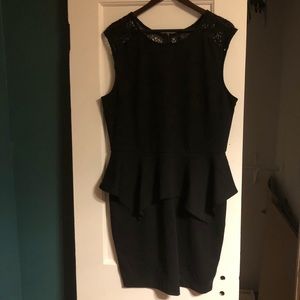 Black Peplum Dress